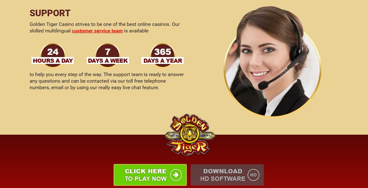 Golden Tiger Casino Support