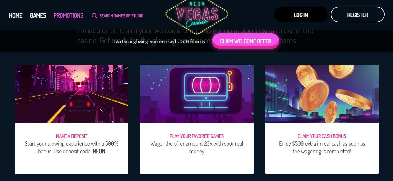 NeonVegas Promotions