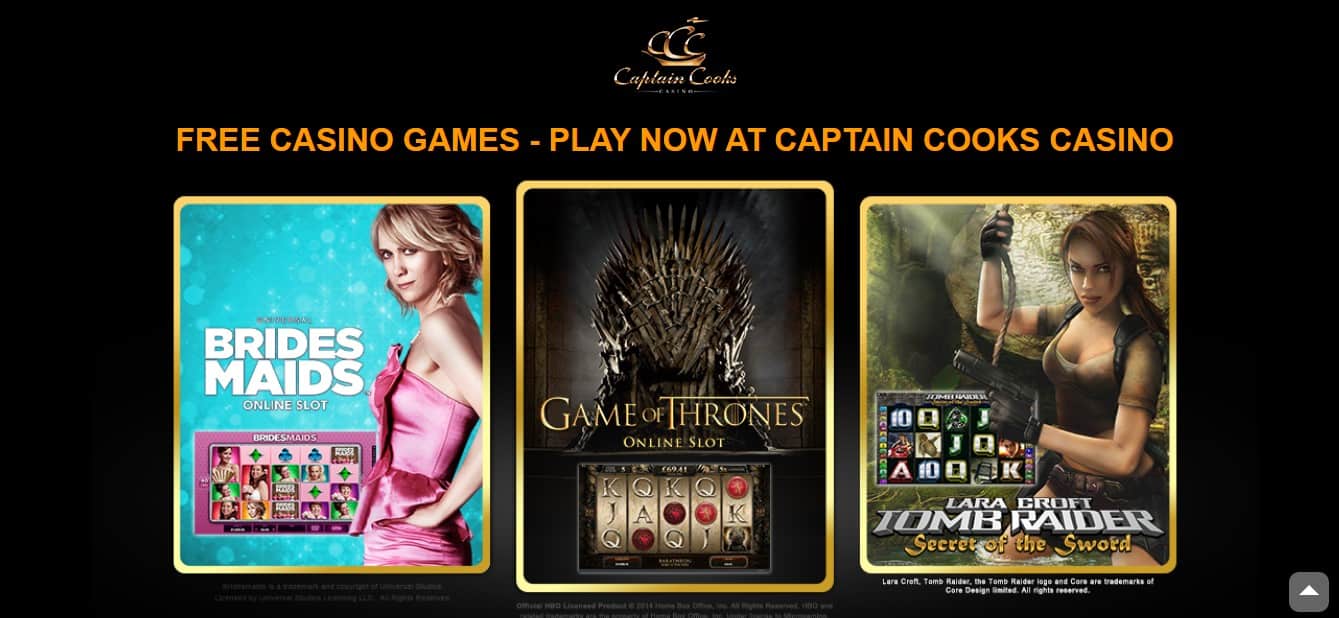 Captain Cooks Casino Games